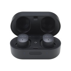 Audio-Technica ATH SPORT7TW True Wireless Earbuds - Premium Sound, Stylish Black Design